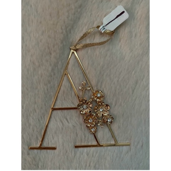 Anthropologie Floral Monogram Ornament - Picture 6 of 6